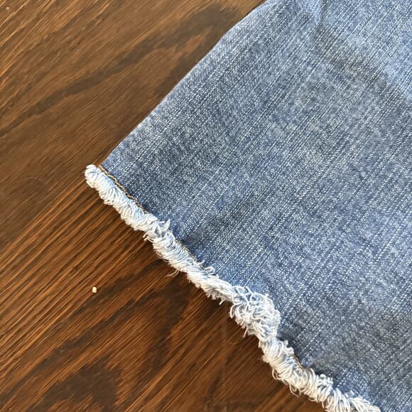 NWT TORRID Women’s Denim Plus Size MIDI SKIRT Front SLIT Stretch Raw Hem Jean 22 - Picture 10 of 14